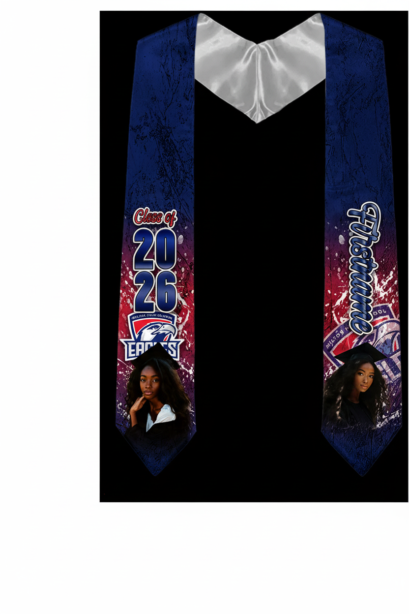 Senior Graduation Personalized Photo Stole