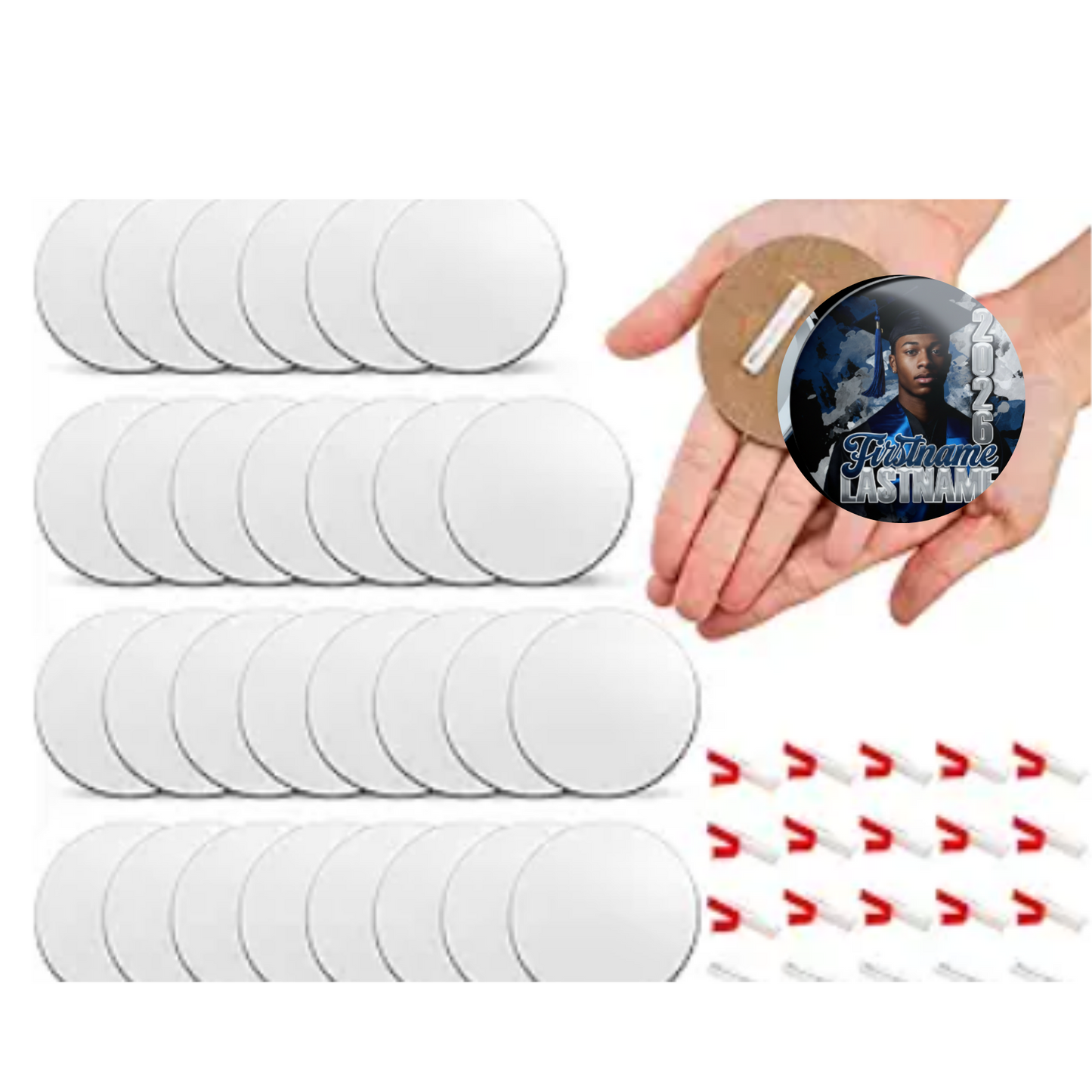 Graduation Custom Button Set