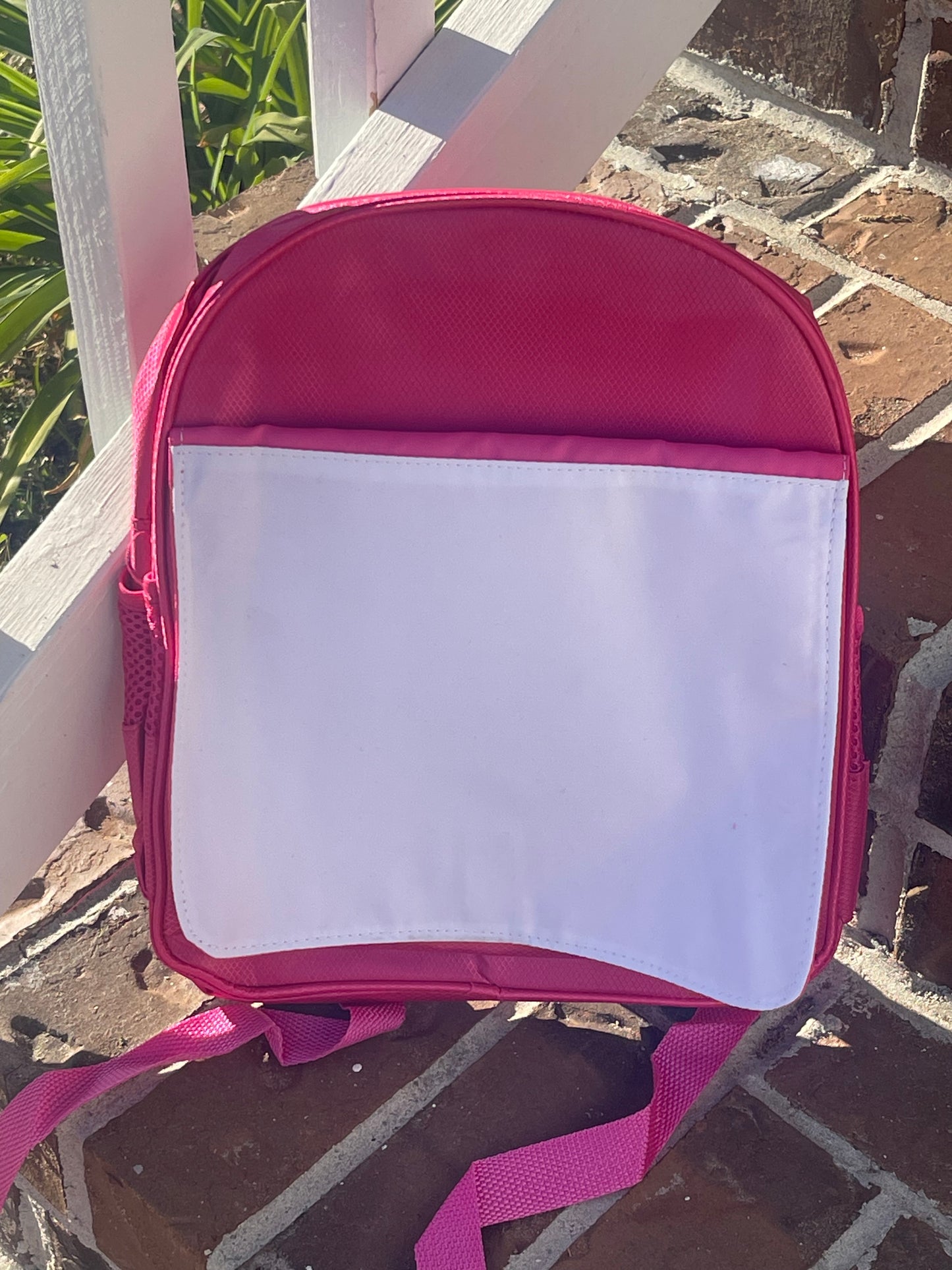 Personalized Kids Backpack (Sublimation) – Custom Name School Bag – Light Pink & Hot Pink (Closeout – Only 2 Left
