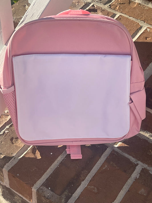 Personalized Kids Backpack (Sublimation) – Custom Name School Bag – Light Pink & Hot Pink (Closeout – Only 2 Left
