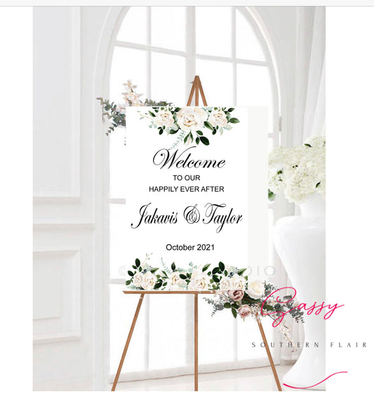 Wedding Welcome Sign