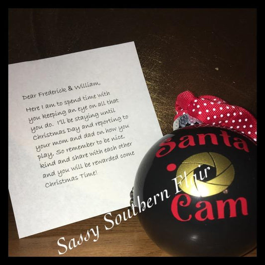 Santa Cam Ornament