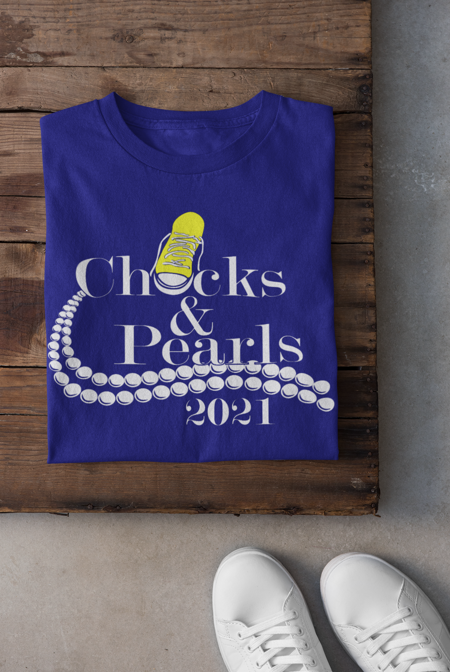 Sorority Chucks and Pearls